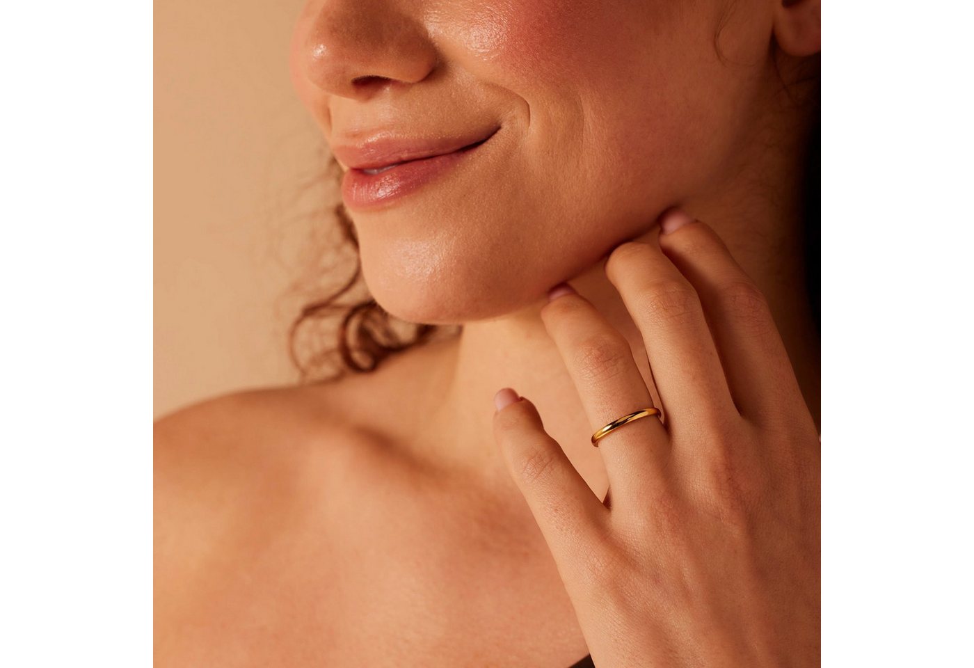 LUCARDI Fingerring Ring - Stahl - Gold - Damen – Bild 3 von 4