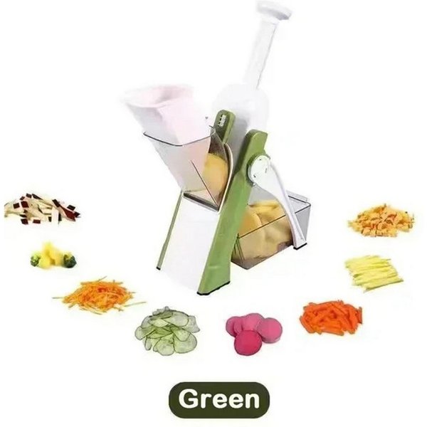 Luckice Gemüseschneider Multifunktionaler Gemüseschneider, manuell, für Salat, Kartoffeln, Pommes & Käse, Küchenhelfer