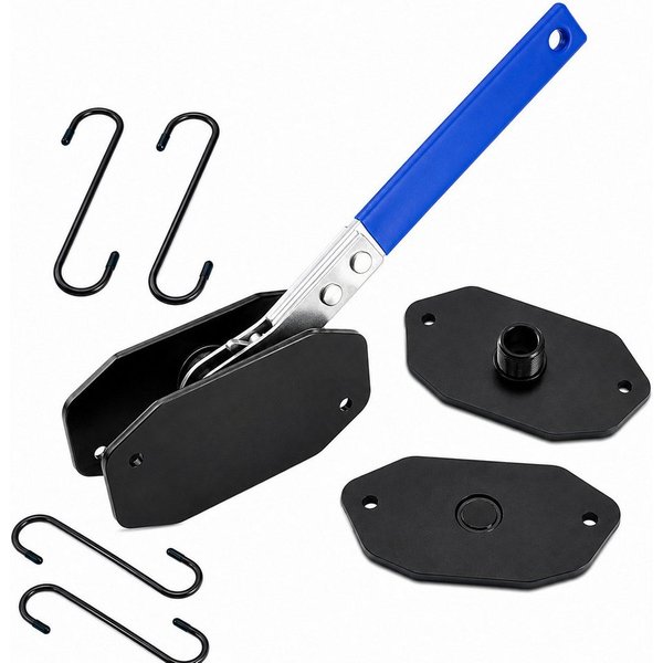 Luckice Multitool Kohlenstoffstahl Bremssattel‑Spreizer, für Bremsbelag‑Austausch, (Set, 5 St., 360‑Grad‑schwenkbares Ratschendesign), Praktisches Werkzeug für 