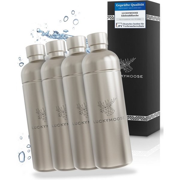 Luckymoose Wassersprudler Flasche Infinity, (für Aarke Carbonator 3, Phlips GoZero & Brita SodaOne), Spülmaschinenfest & ohne Ablaufdatum