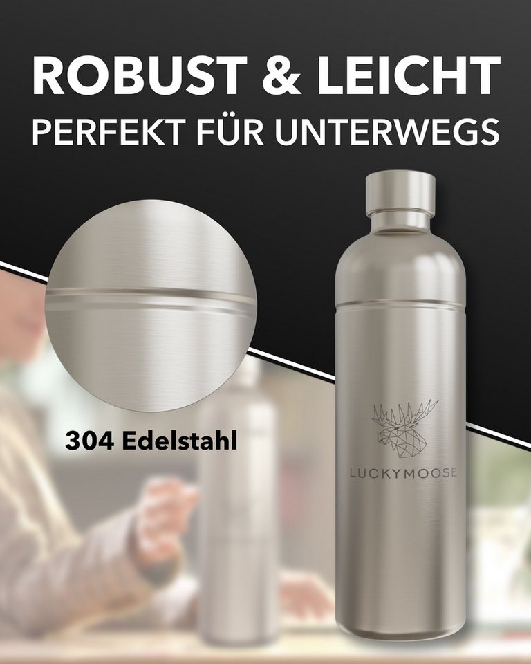 Luckymoose Wassersprudler Flasche Infinity, (für Aarke Carbonator 3, Phlips GoZero & Brita SodaOne), Spülmaschinenfest & ohne Ablaufdatum – Bild 3 von 5