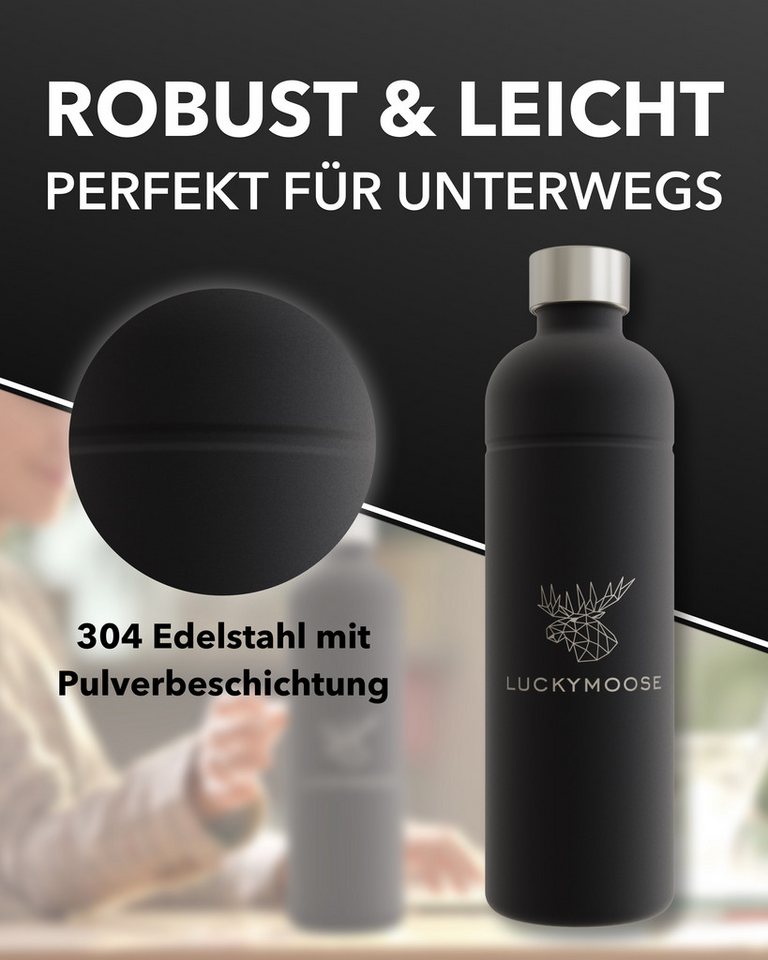 Luckymoose Wassersprudler Flasche Infinity, (für Aarke Carbonator 3, Phlips GoZero & Brita SodaOne), Spülmaschinenfest & ohne Ablaufdatum – Bild 3 von 5