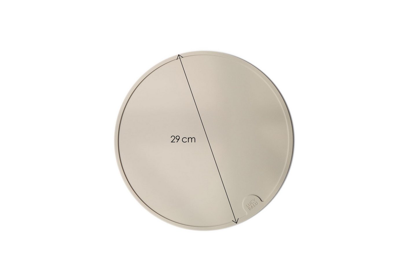 LucyBalu Napfunterlage CIRCLE (29cm), für Katzen, verschiedene Farben, lebensmittelechtes Silikon – Bild 4 von 5