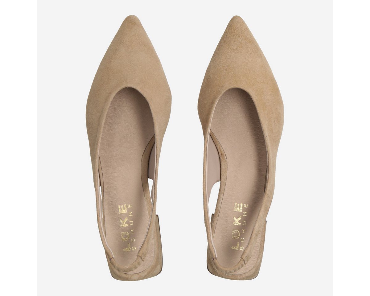 Lüke Schuhe Lüke Schuhe PRAIA CAMEL, Peeptoes & Slingpumps, Beige, Damen Peeptoepumps – Bild 3 von 5