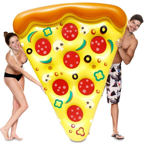 sloosh Luftbett SLOOSH riesiges Pizza-Pool-Floß