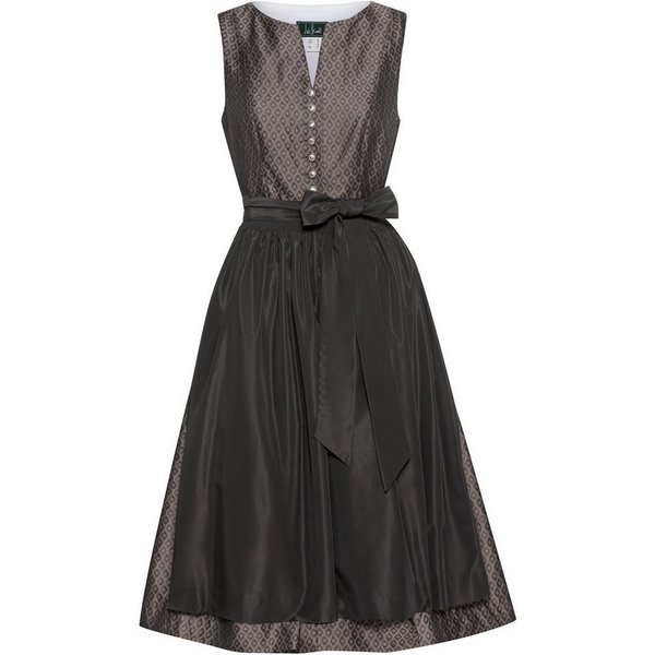 Luis Steindl Dirndl Midi Jacquard-Dirndl mit Taftschürze