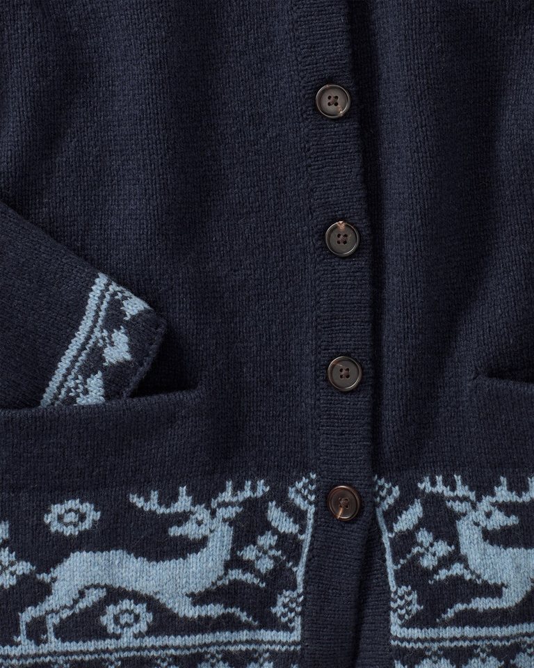 Luis Steindl Strickjacke Strickjacke mit Jacquard-Muster – Bild 3 von 5