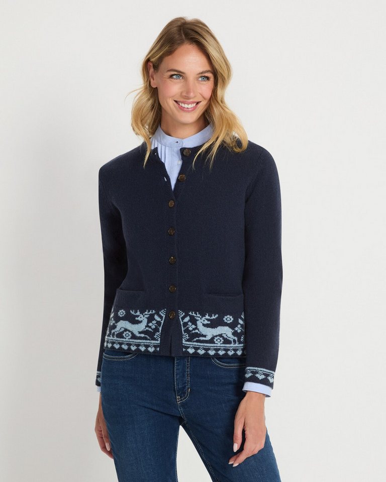 Luis Steindl Strickjacke Strickjacke mit Jacquard-Muster – Bild 4 von 5