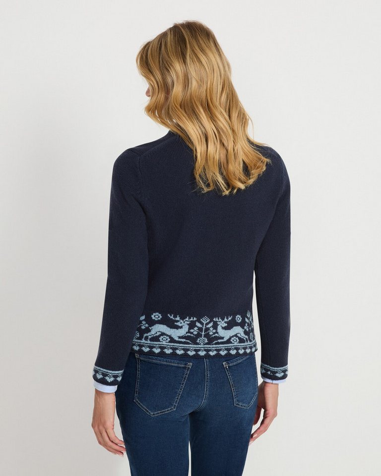 Luis Steindl Strickjacke Strickjacke mit Jacquard-Muster – Bild 5 von 5