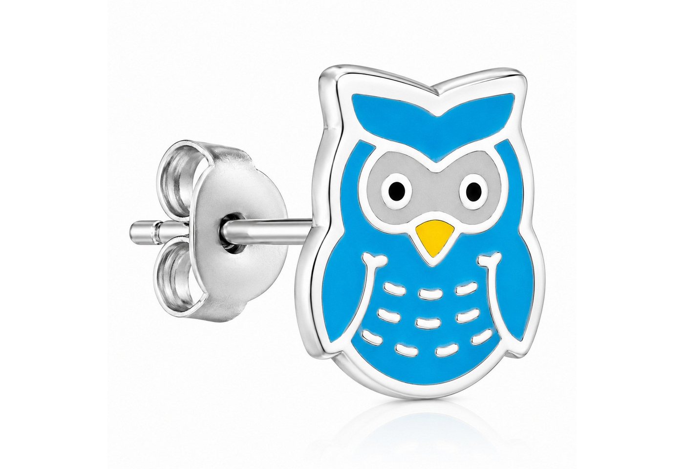 LUISIA® Paar Ohrstecker "Kinder Ohrringe Eule" (2-tlg., inkl. Schmuckbox), 925 Silber – Bild 5 von 5