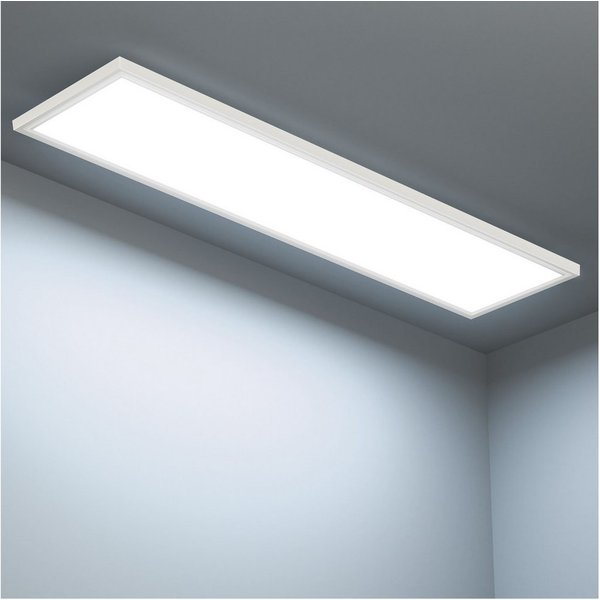 Lujasi LED Deckenleuchte Deckenlampe, 36W 3600LM LED Panel Flach 100 x 25 x 5,5 cm, tageslichtlampe decke, LED, Neutralweiß, Rechteckige, Energieeffizient & lan