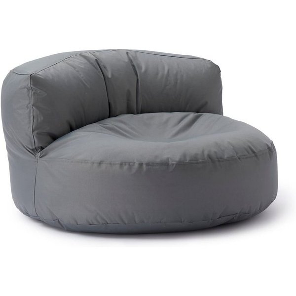 Lumaland Sitzsack Round Sofa Sitzkissen Bean Bag Couch Lounge, inkl. Rückenlehne In-& Outdoor 90x90x50cm