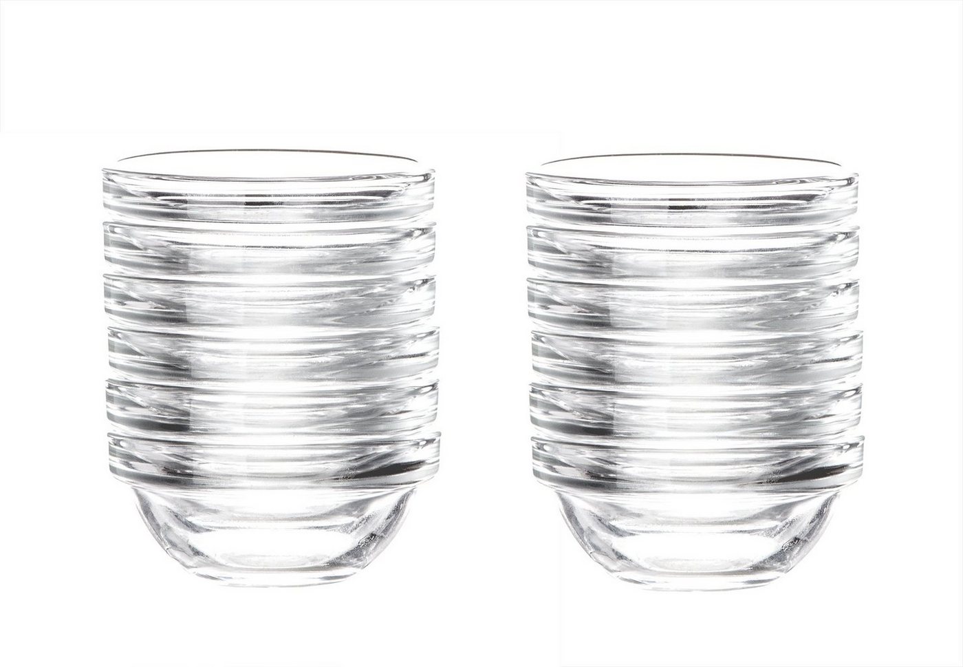 Luminarc Dipschale Glas Für Dip, Marmelade, Konfitüre Stapelbar Mini-Soßenschalen, Glas, (Set, 12-tlg), Bruchresistent, Zeitloses Design, Spülmaschinenfest – Bild 2 von 4