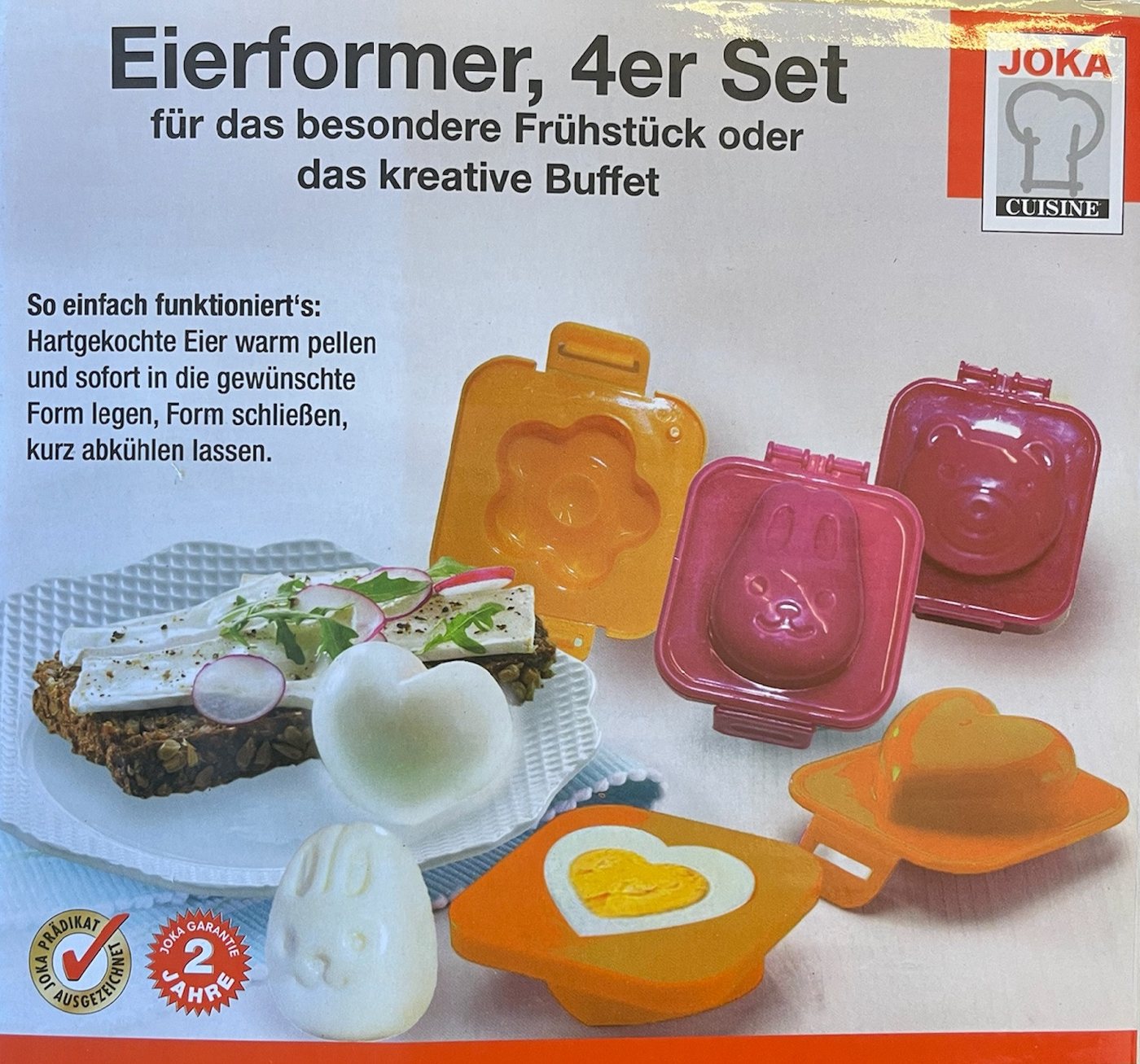 Luna24 simply great ideas... Eier-Pochierer Eierformer 4er Set, Frühstücksei originell servieren!, (4-tlg) – Bild 2 von 2