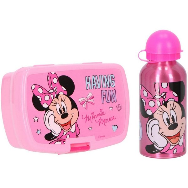 Disney Minnie Mouse Lunchbox Disney Minnie Mouse Lunchpaket mit Lunchbox und 400 ml Trinkflasche