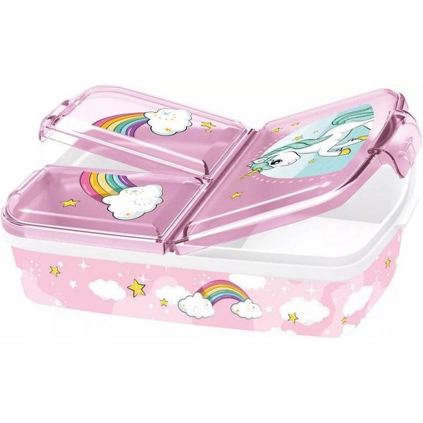 einhorn Lunchbox Einhorn Range mehrfach unterteilte Lunchbox, Sandwichbox, 100% Kunststoff, (1-tlg)