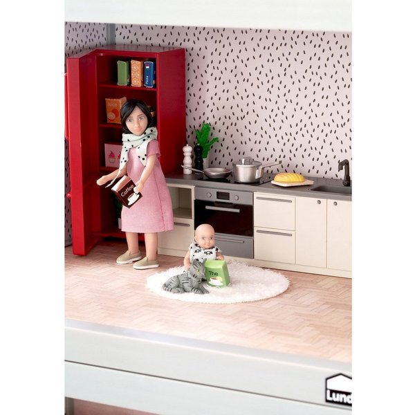 Lundby Puppenhausmöbel Küchenzeile Mädchen (2tlg)