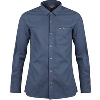 LUNDHAGS SKOMAKARNA Herren Hemd Ekren Solid Ms LS Shirt, Größe XL in Blau