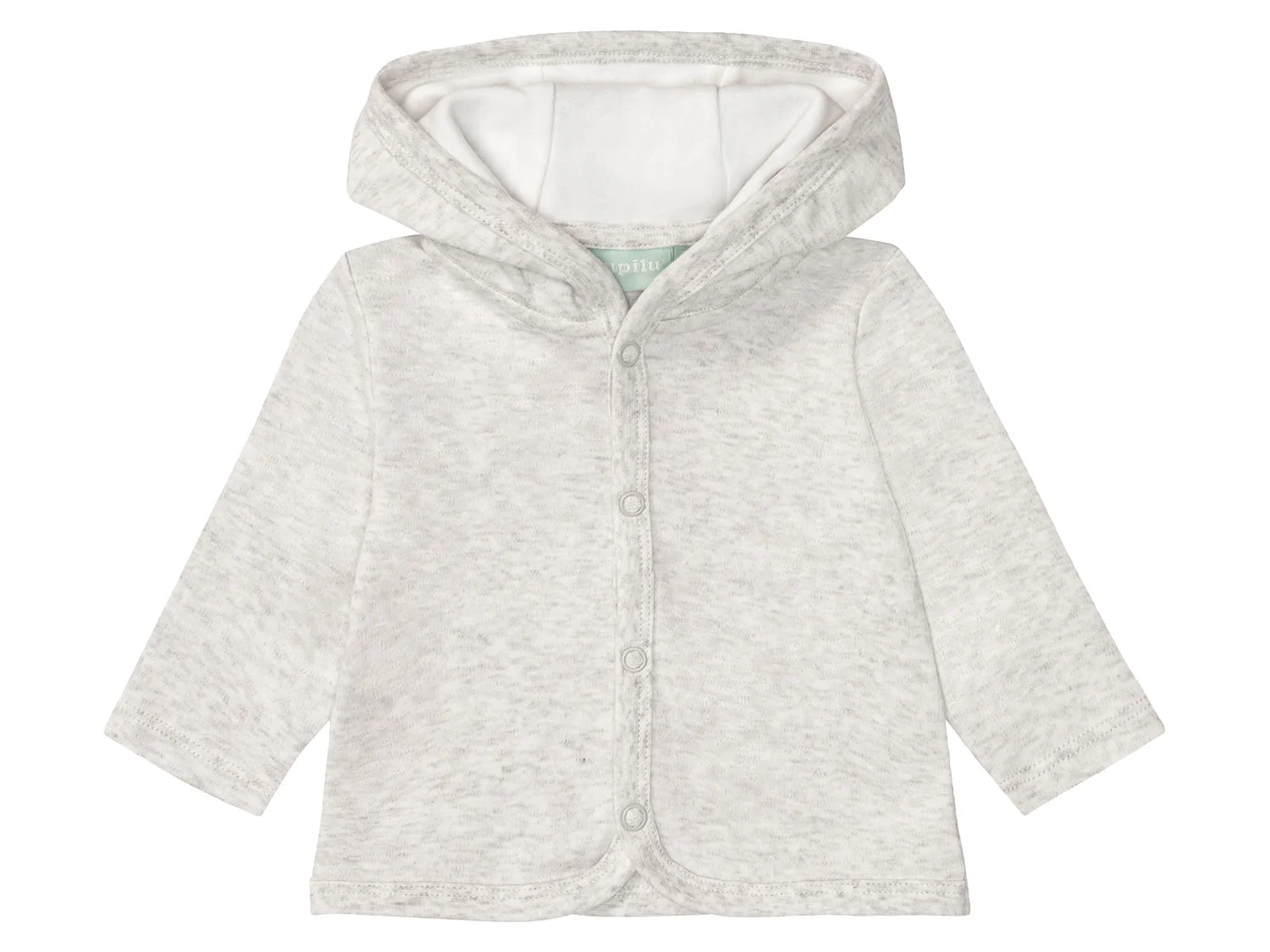 LUPILU® 2 Baby Jäckchen (marine/hellgrau, 74/80) – Bild 4 von 4