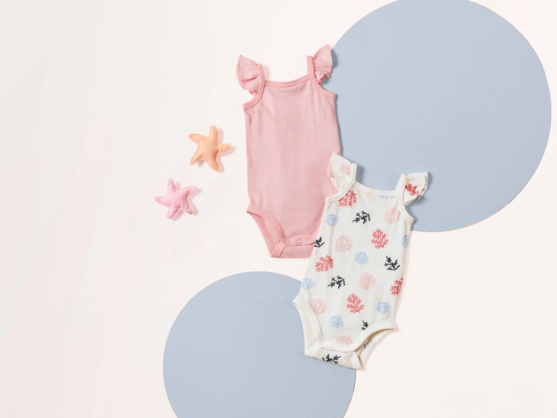 LUPILU® Baby Bodies, 2 Stück (rosa/weiß, 50/56) – Bild 2 von 4