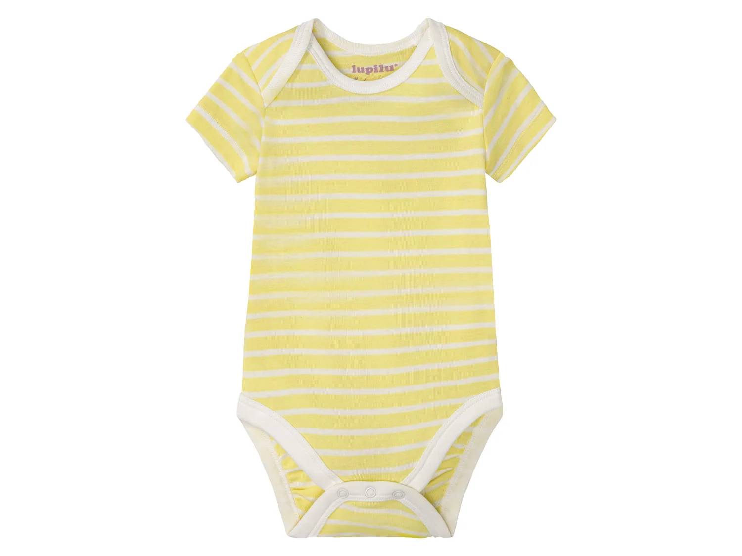 LUPILU® Baby Bodies (grau/gelb/mint, 50/56) – Bild 4 von 4