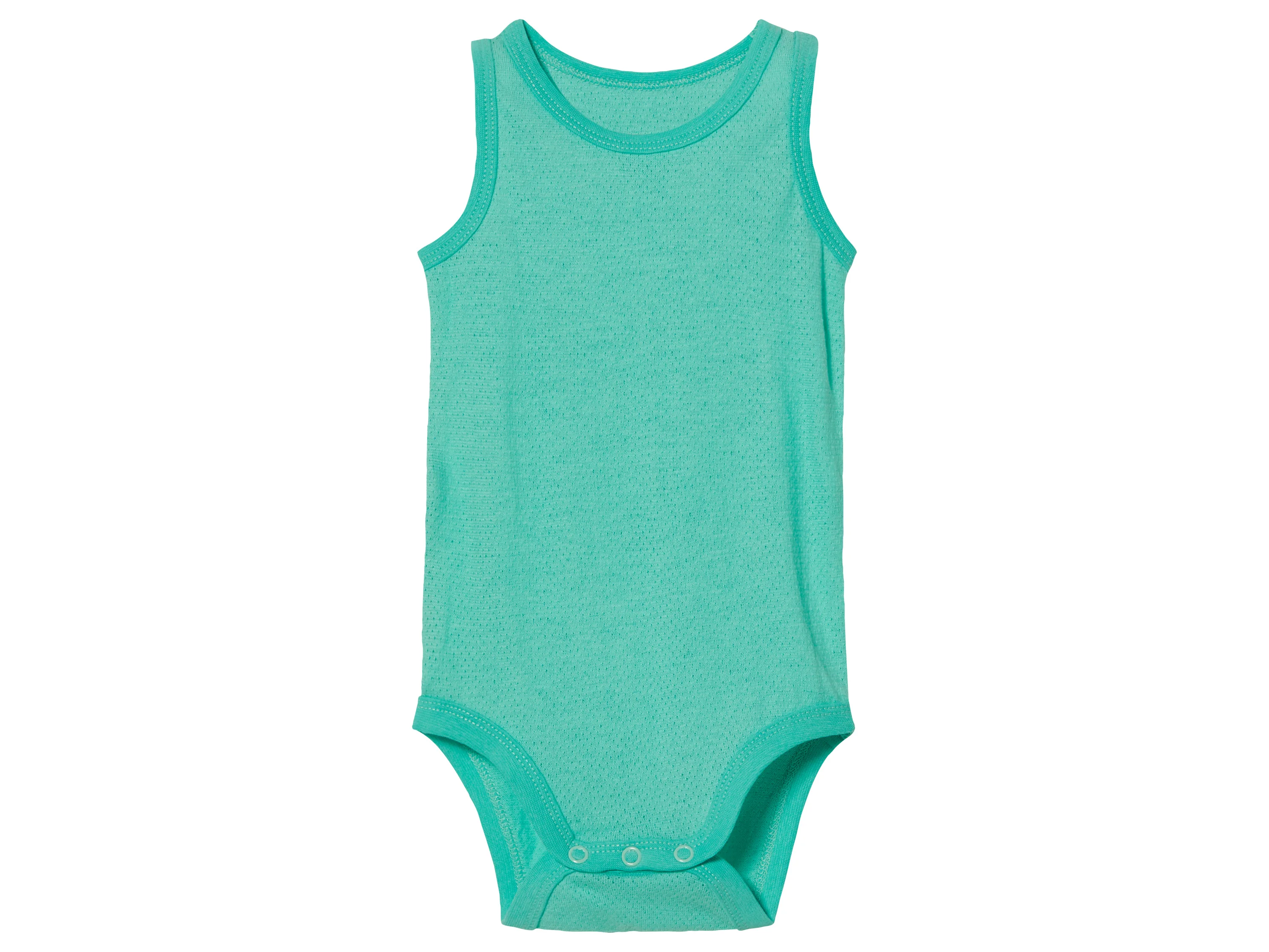 LUPILU® Baby Bodies, 2 Stück (blau/türkis, 62/68) – Bild 3 von 4