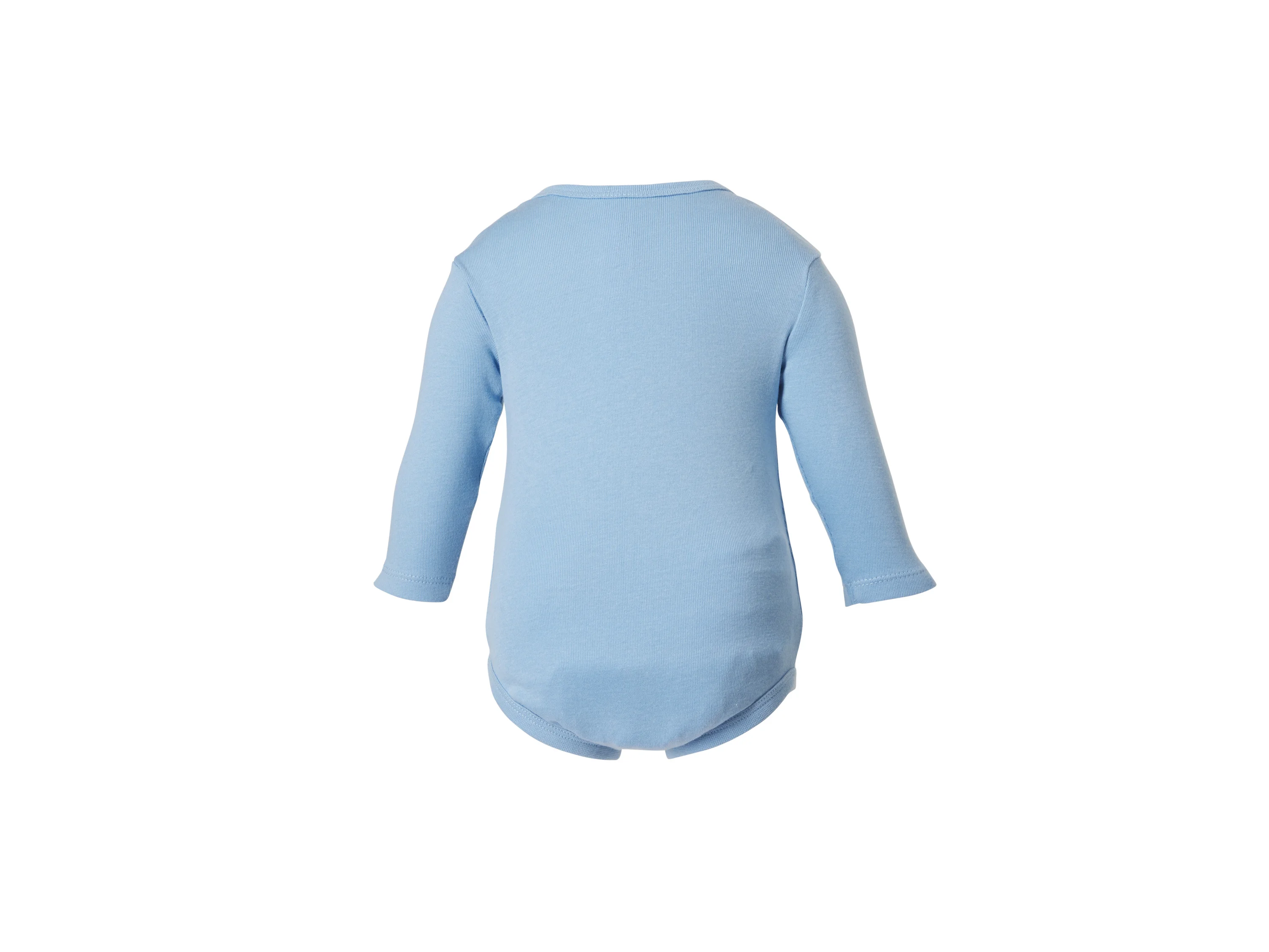 LUPILU® Baby-Bodys, 5 Stück (weiß/blau, 86/92) – Bild 3 von 4