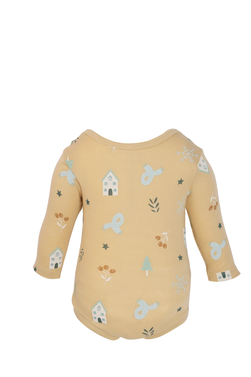 LUPILU® Baby Bodys, 3 Stück (navy/blau/beige, 62/68) – Bild 3 von 4