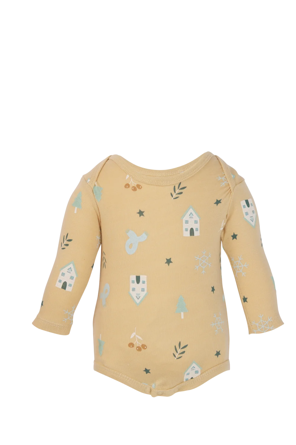 LUPILU® Baby Bodys, 3 Stück (braun/mint, 86/92) – Bild 3 von 4
