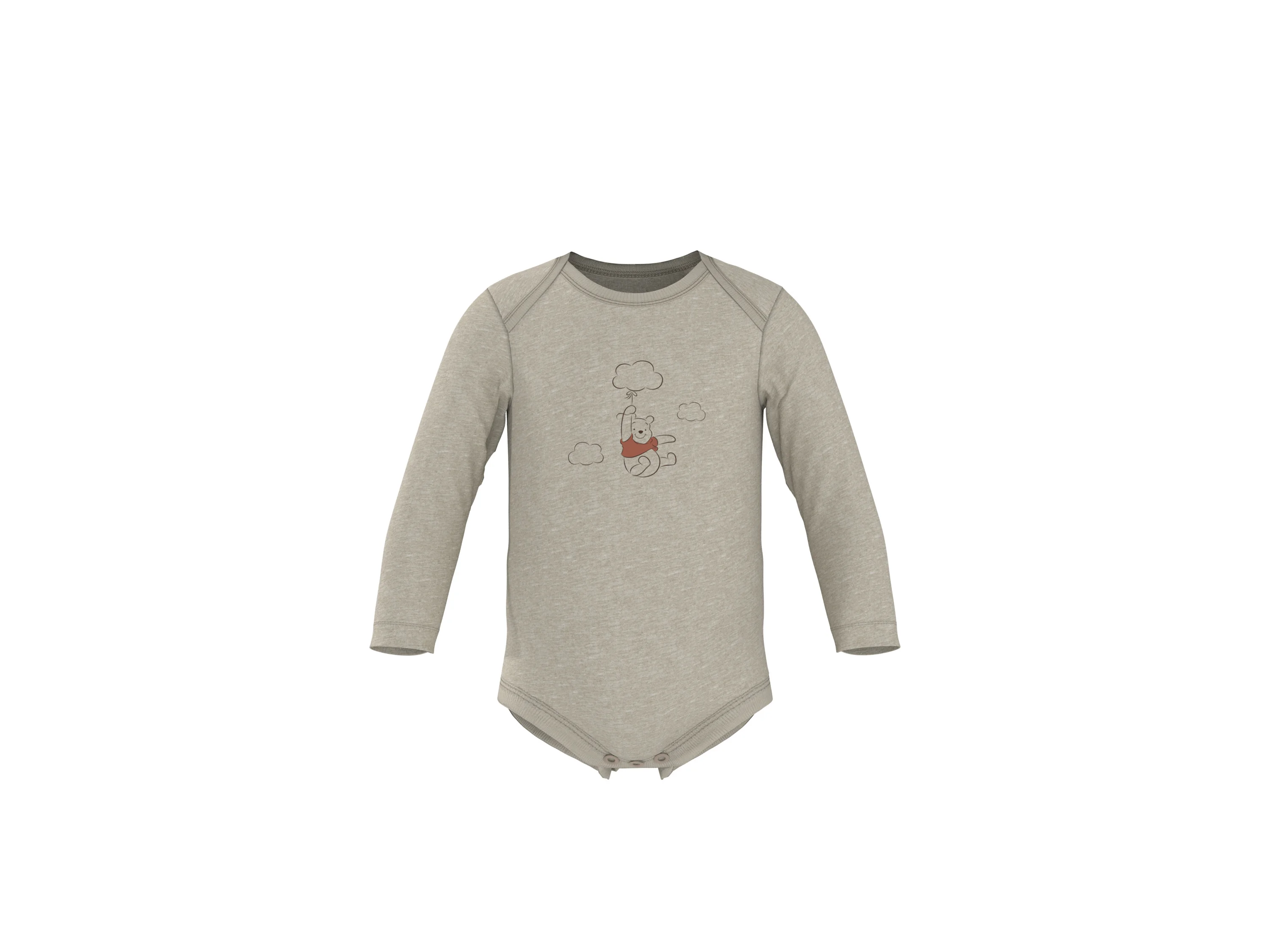 LUPILU® Baby Bodys, 2 Stück (beige/weiß, 50/56) – Bild 2 von 4