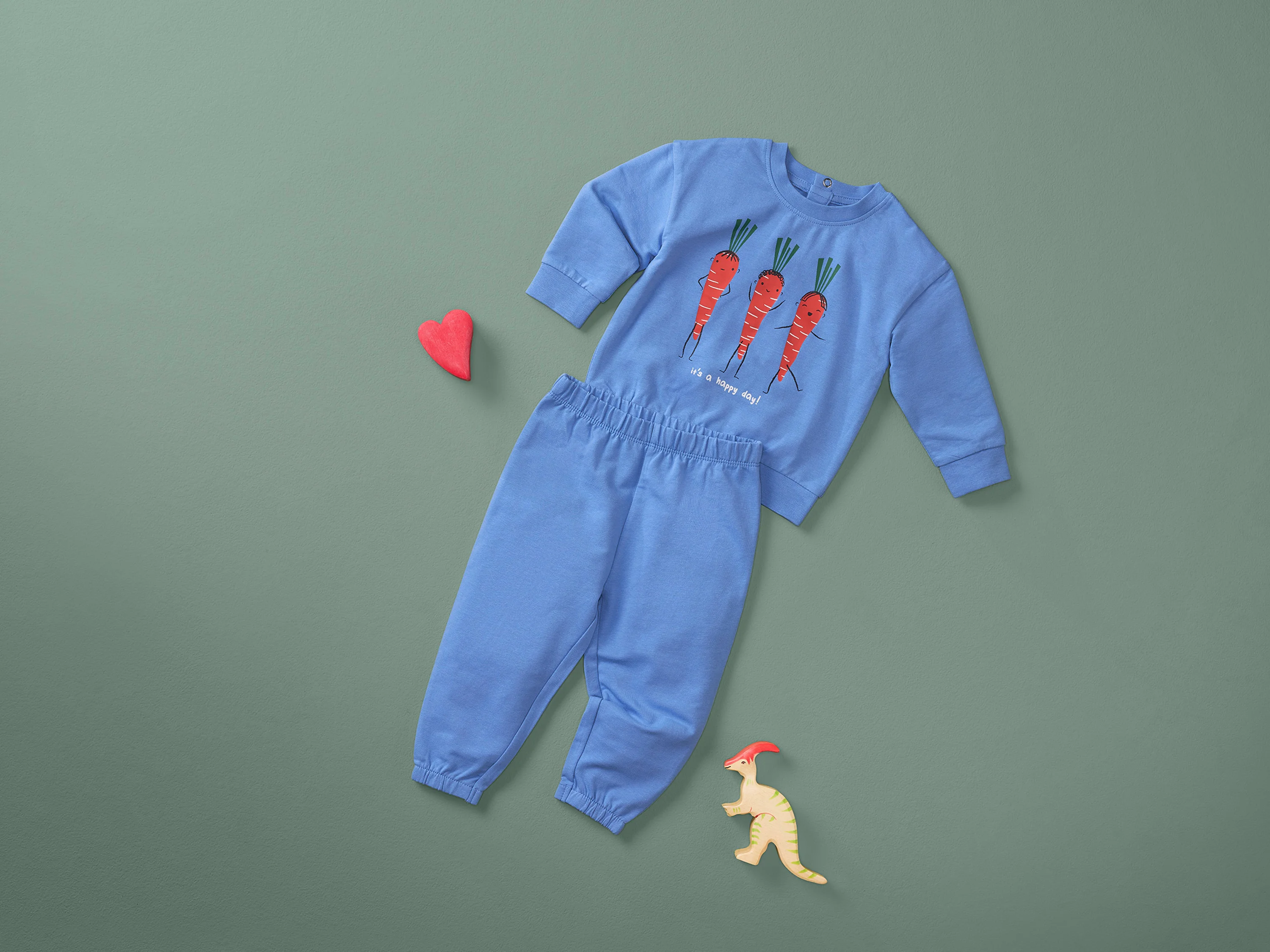 LUPILU® Baby Freizeitanzug (Blau, 50/56) – Bild 2 von 4