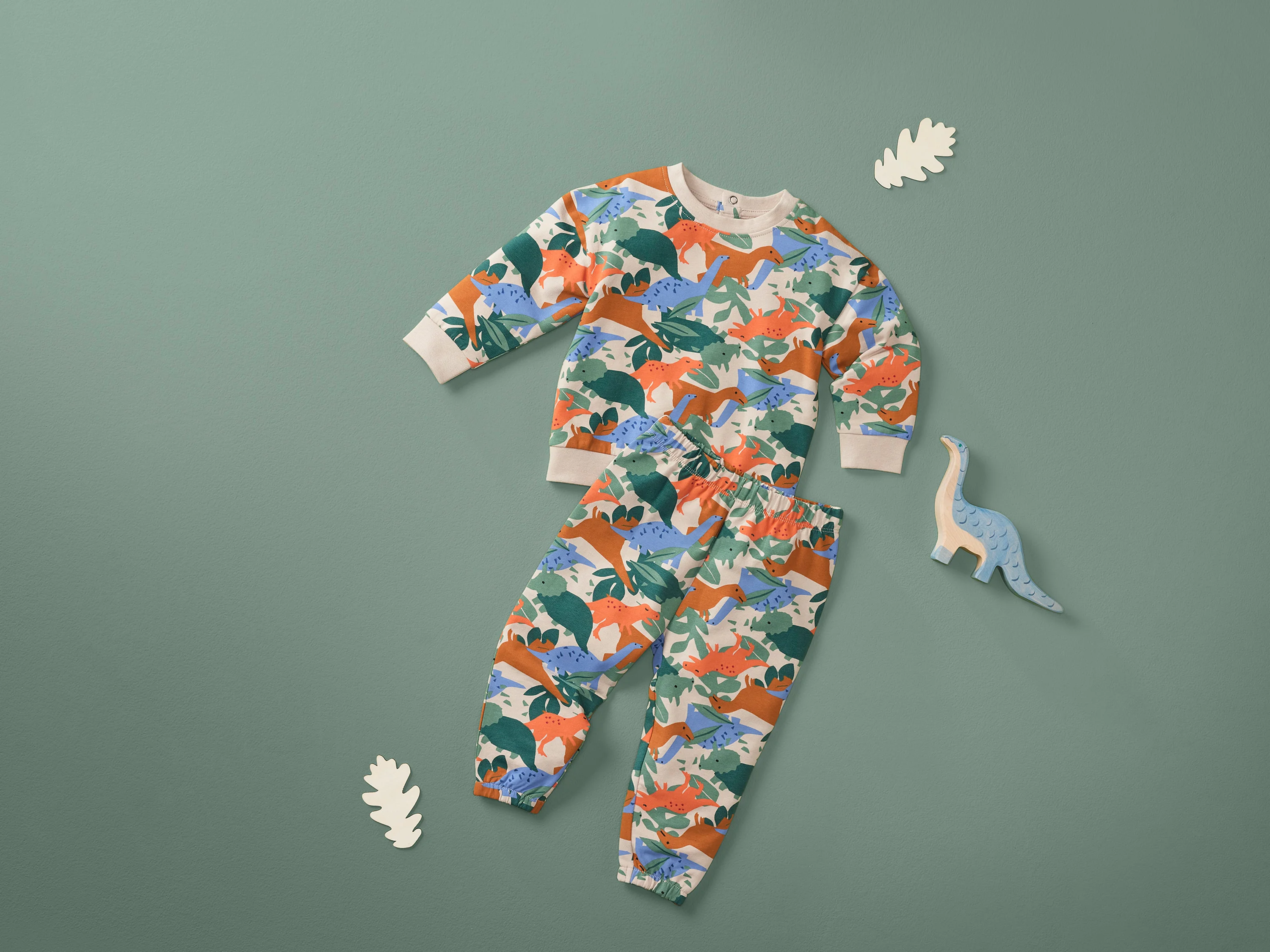 LUPILU® Baby Freizeitanzug (grau, 50/56) – Bild 2 von 4
