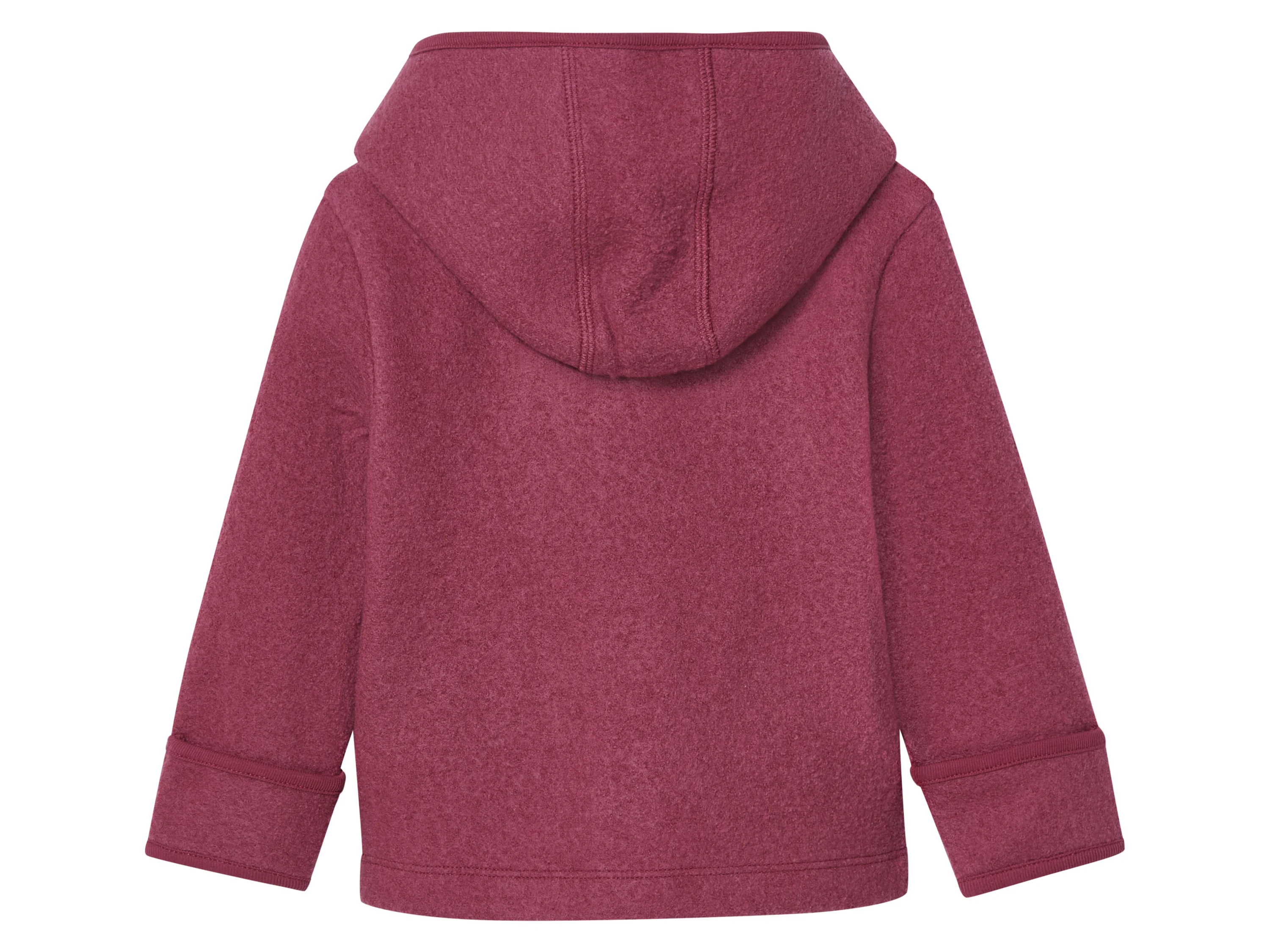 LUPILU® Baby-Jacke, aus reiner Bio-Merinowolle (Beere, 62/68) – Bild 3 von 4