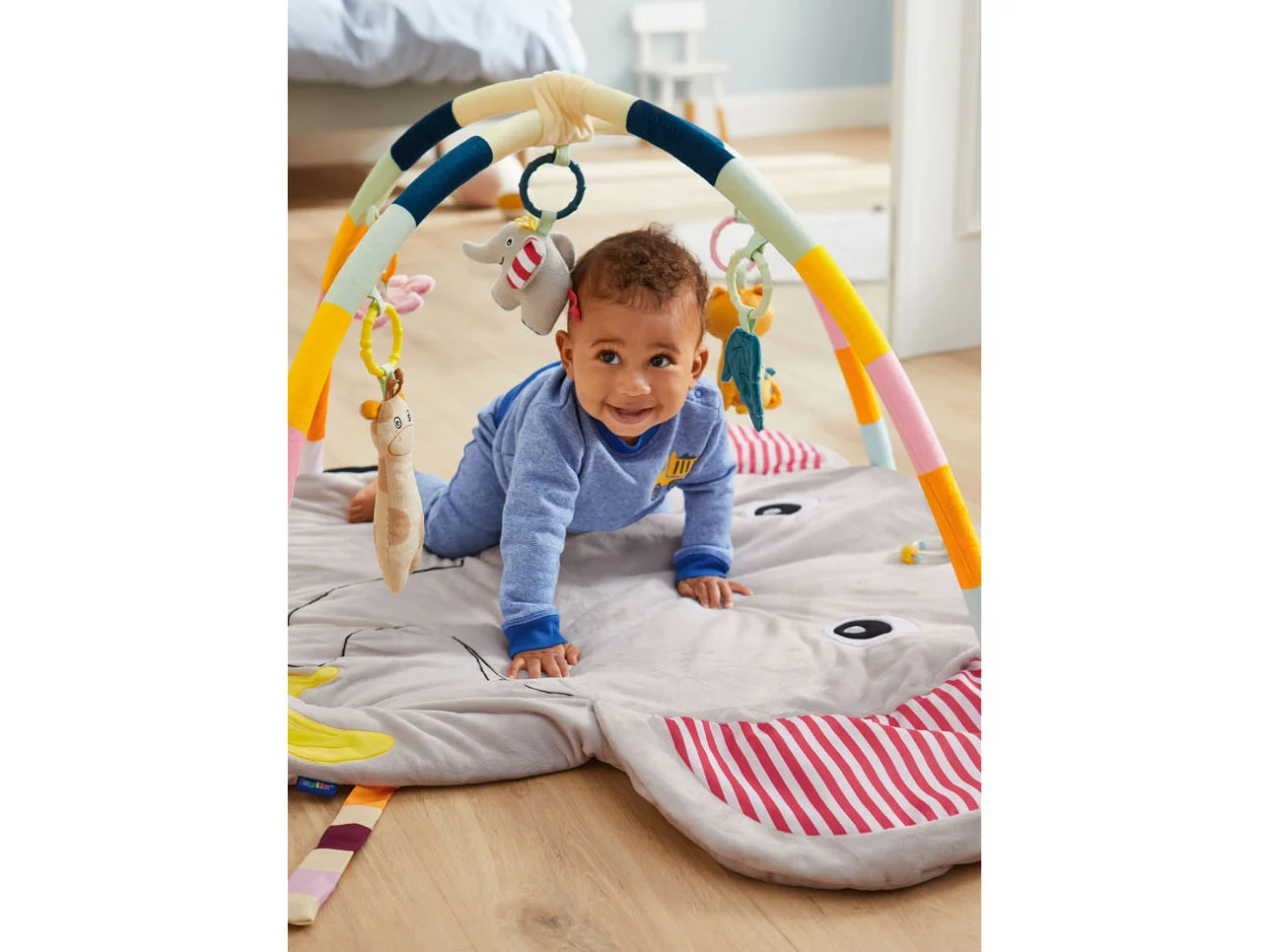 LUPILU® Baby Jogginganzug (Blau/Grau, 50/56) – Bild 4 von 4