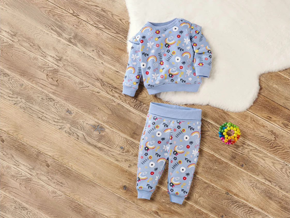 LUPILU® Baby Jogginganzug (Hellblau, 50/56) – Bild 3 von 4