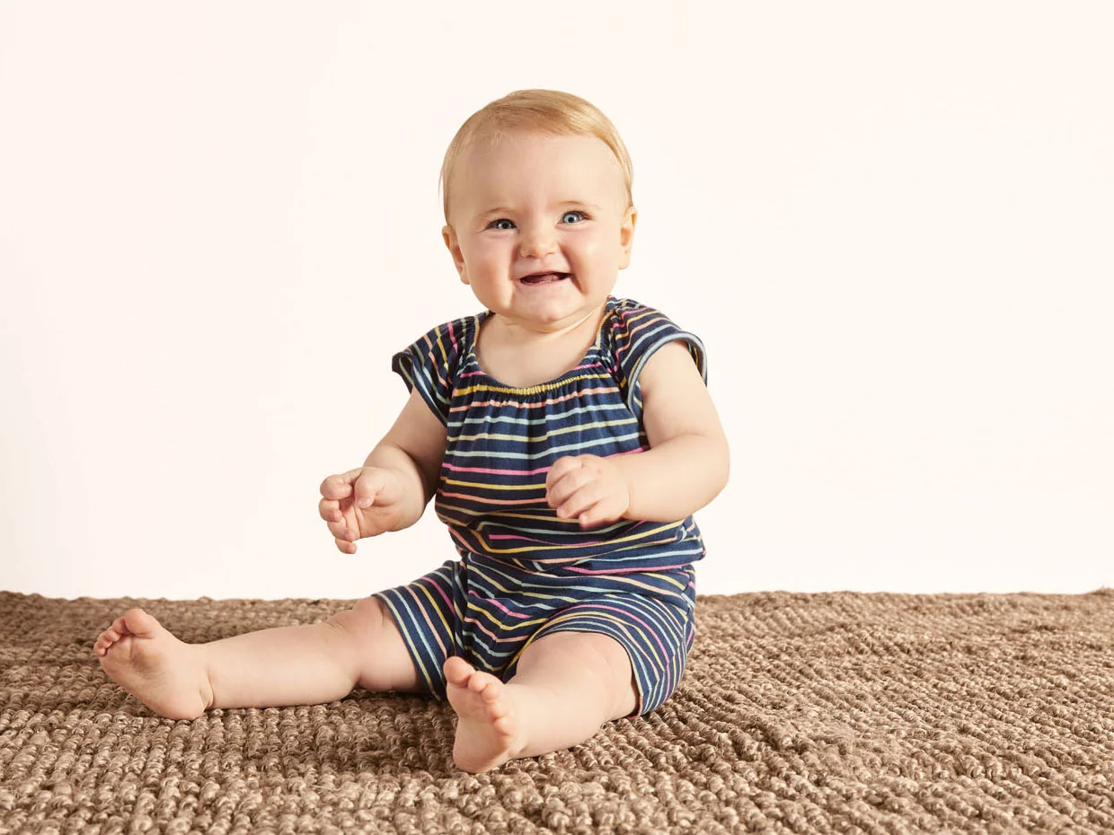 LUPILU® Baby Jumpsuit (Blau, 50/56) – Bild 2 von 3