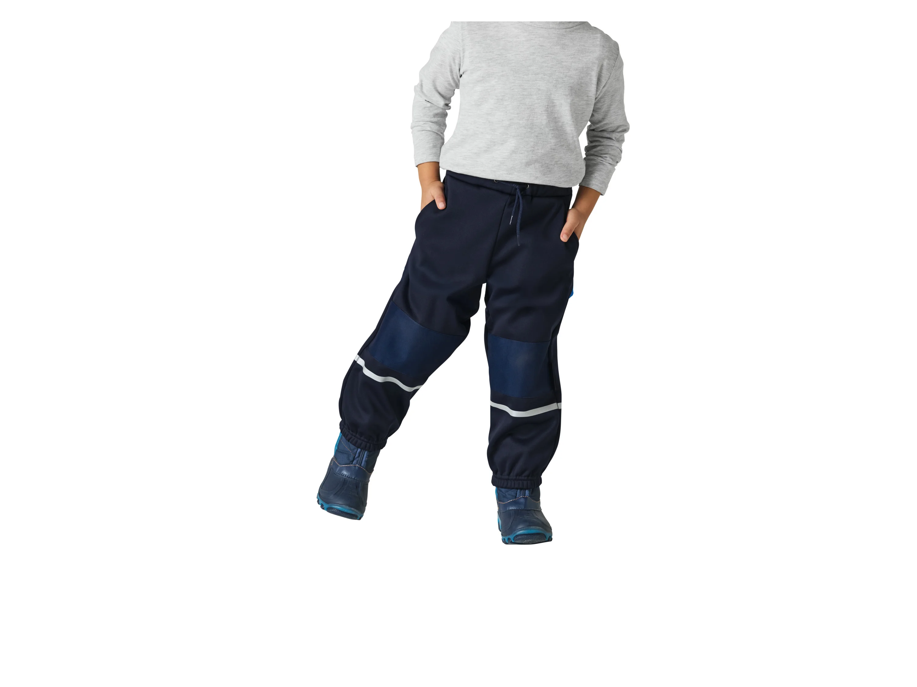 LUPILU® Baby Kleinkinder Softshellhose, gefüttert (Navy, 98/104) – Bild 2 von 4
