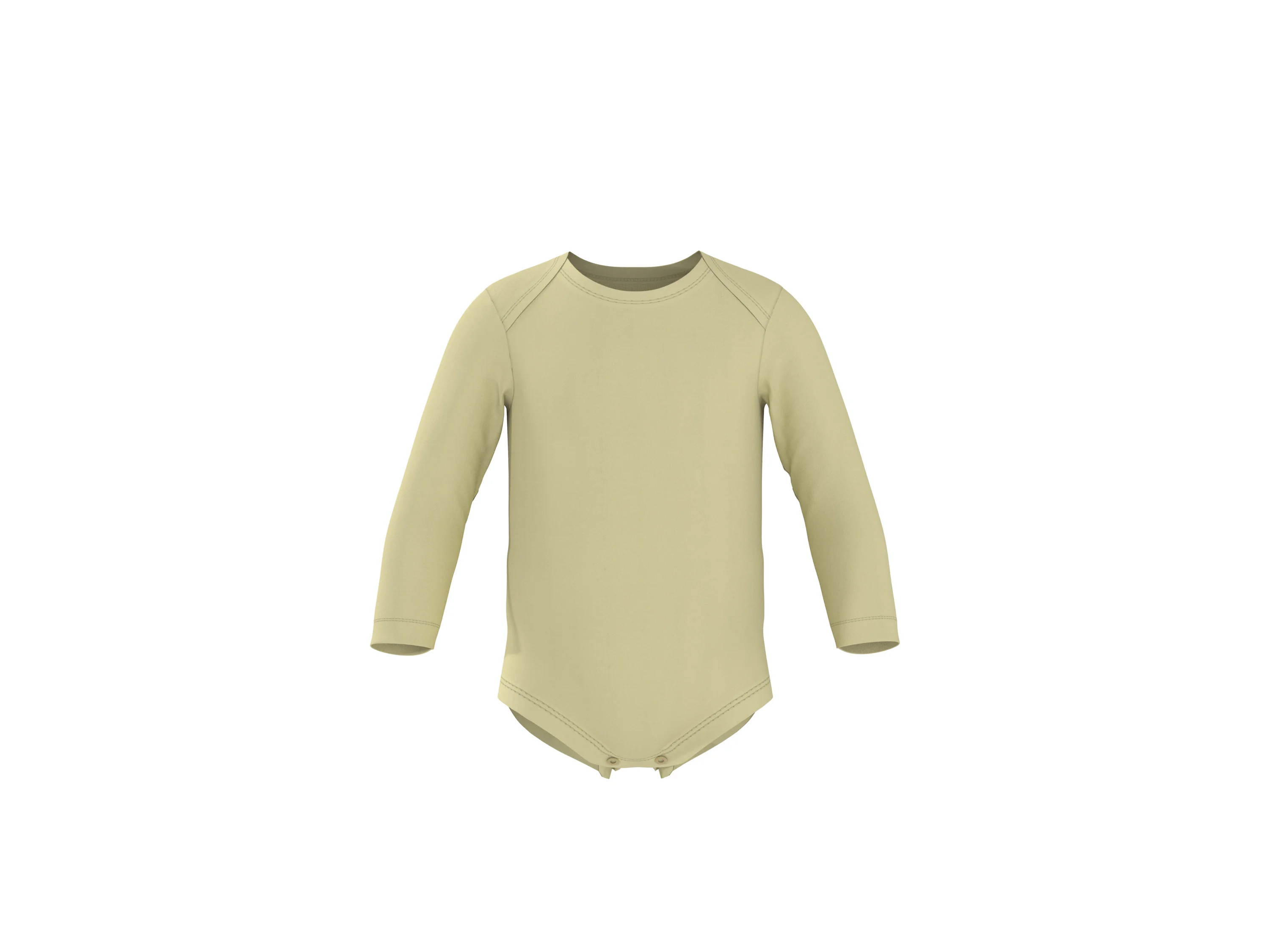 LUPILU® Baby Langarm-Bodys, 5 Stück (weiß/grün/gelb, 74/80) – Bild 4 von 4
