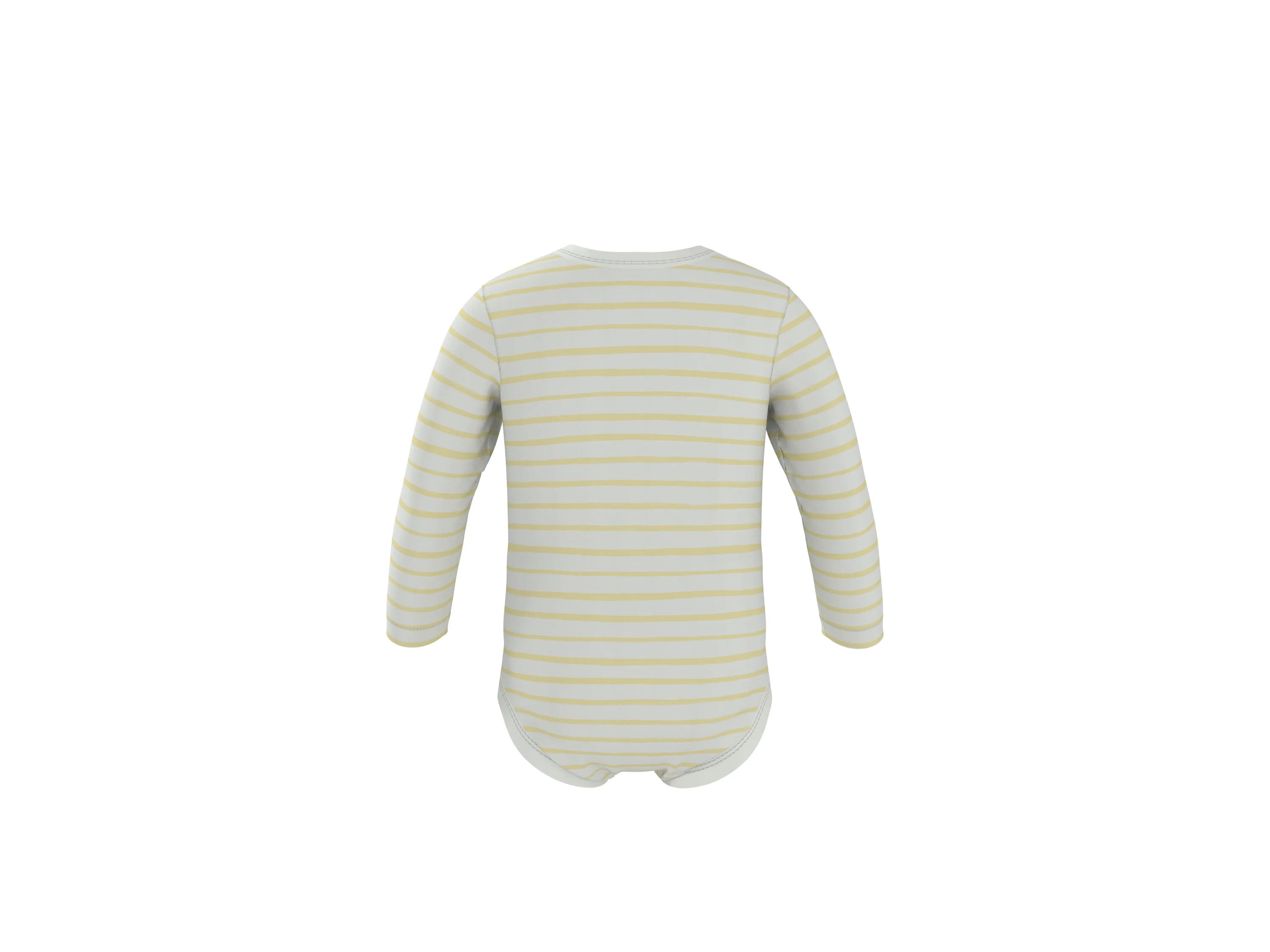 LUPILU® Baby Langarm-Bodys, 5 Stück (weiß/grün/gelb, 86/92) – Bild 3 von 4