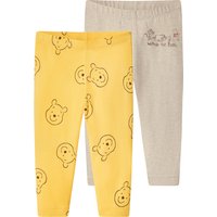 LUPILU® Baby Leggings, 2 Stück (beige/gelb, 50/56)