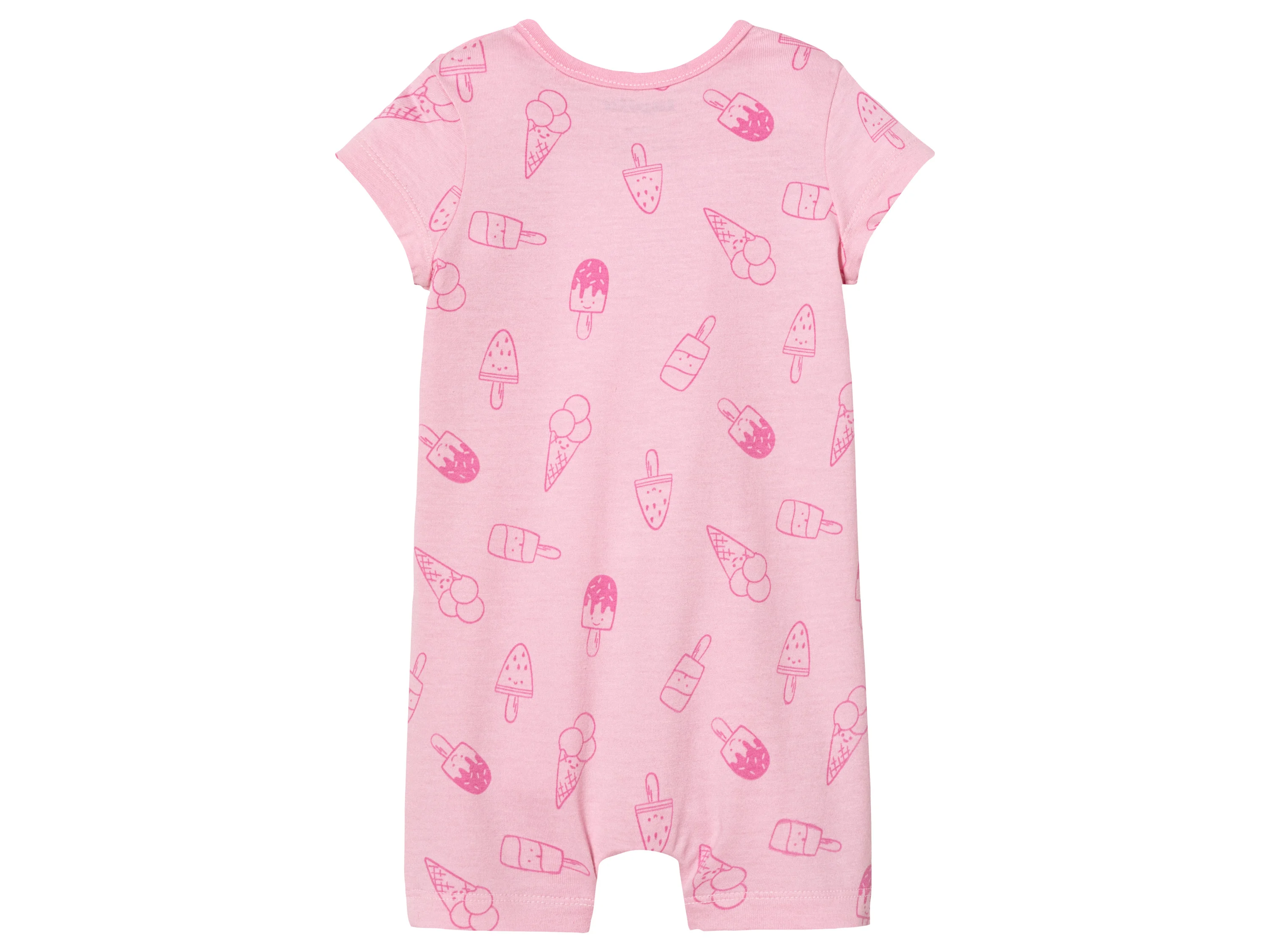 LUPILU® Baby Playsuits, 2 Stück, reine Baumwolle (pink/rosa, 50/56) – Bild 4 von 4