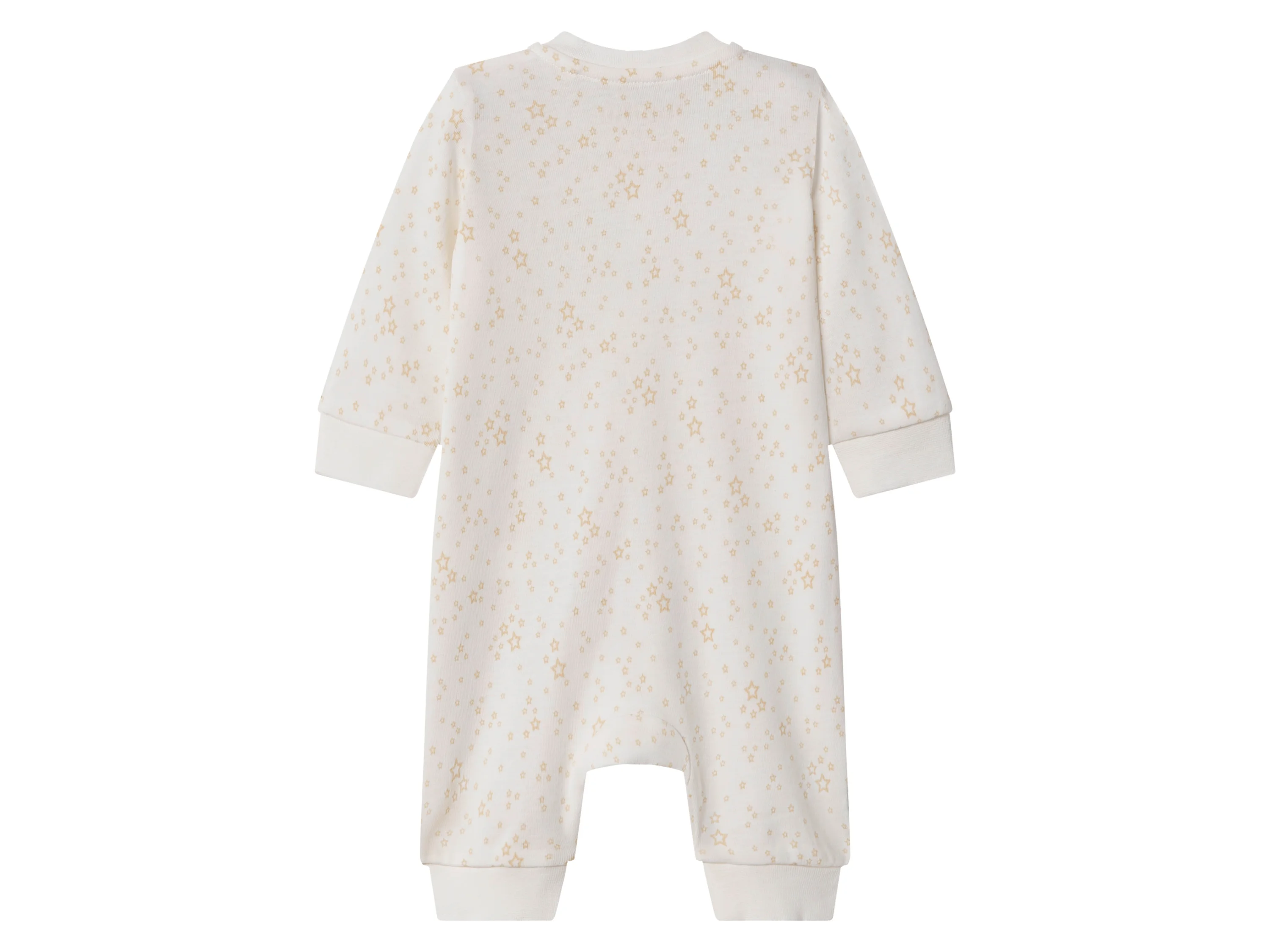 LUPILU® Baby Schlafoverall, 2 Stück (beige/weiß, 86/92) – Bild 4 von 4