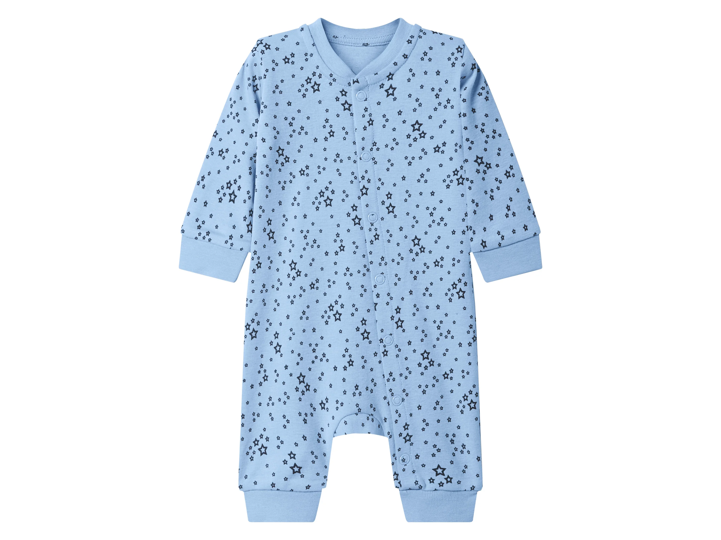 LUPILU® Baby Schlafoverall, 2 Stück (navy/blau, 62/68) – Bild 2 von 4