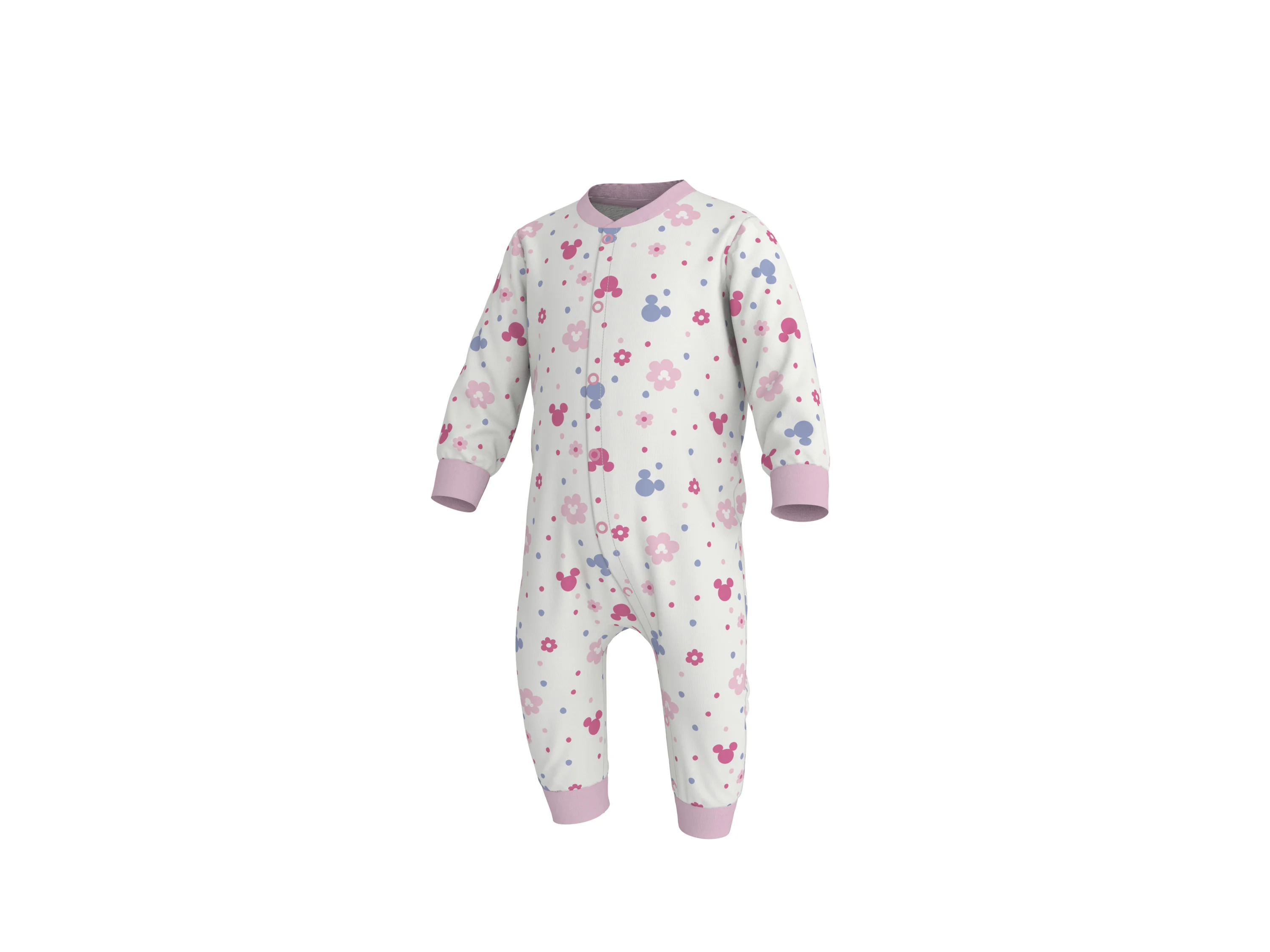 LUPILU® Baby Schlafoverall (Rosa, 50/56) – Bild 3 von 3