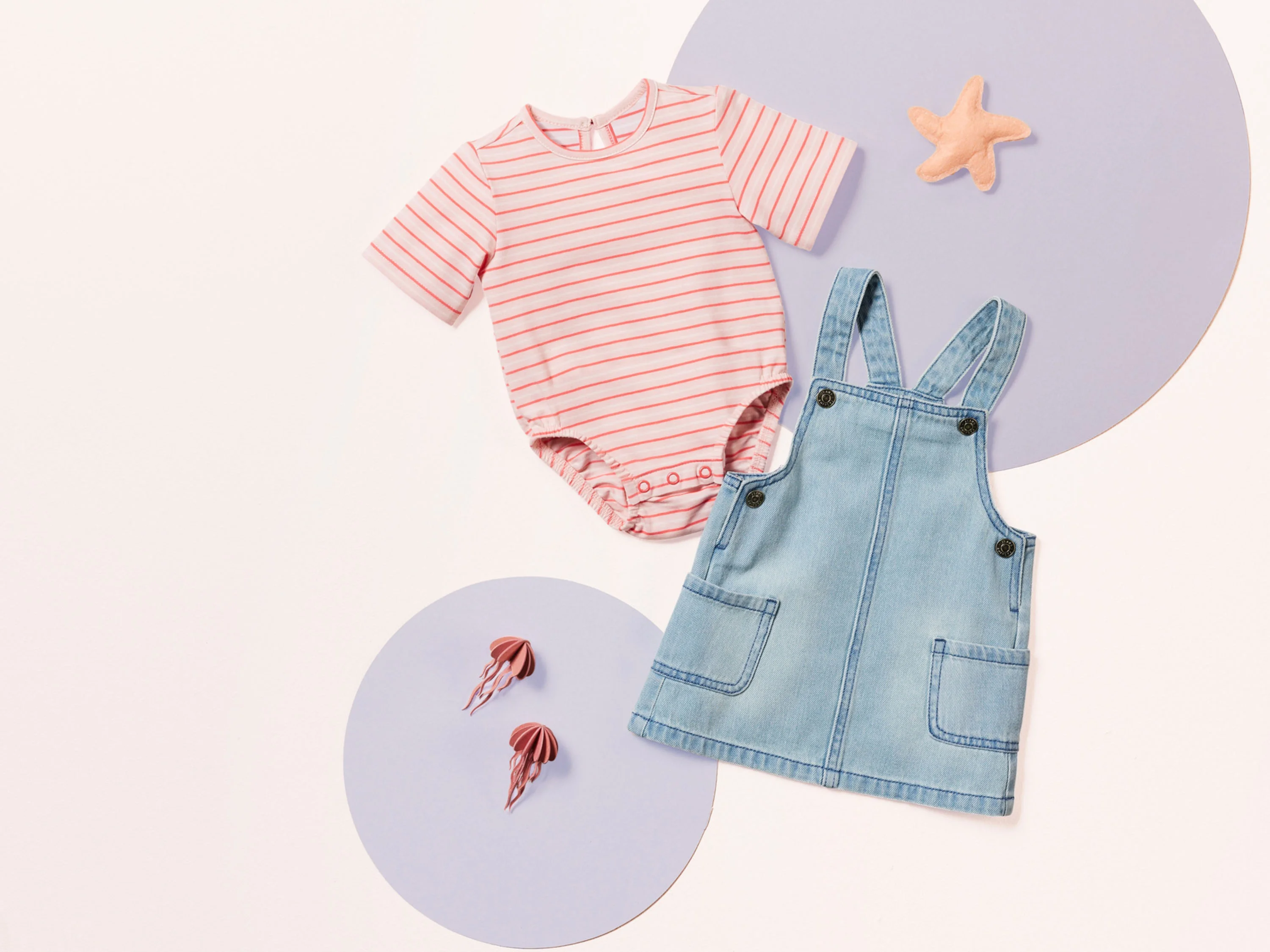 LUPILU® Baby Set, 2-teilig (hellblau/rosa, 50) – Bild 2 von 4