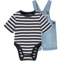 LUPILU® Baby Set, 2-teilig (hellblau/Streifen, 50)