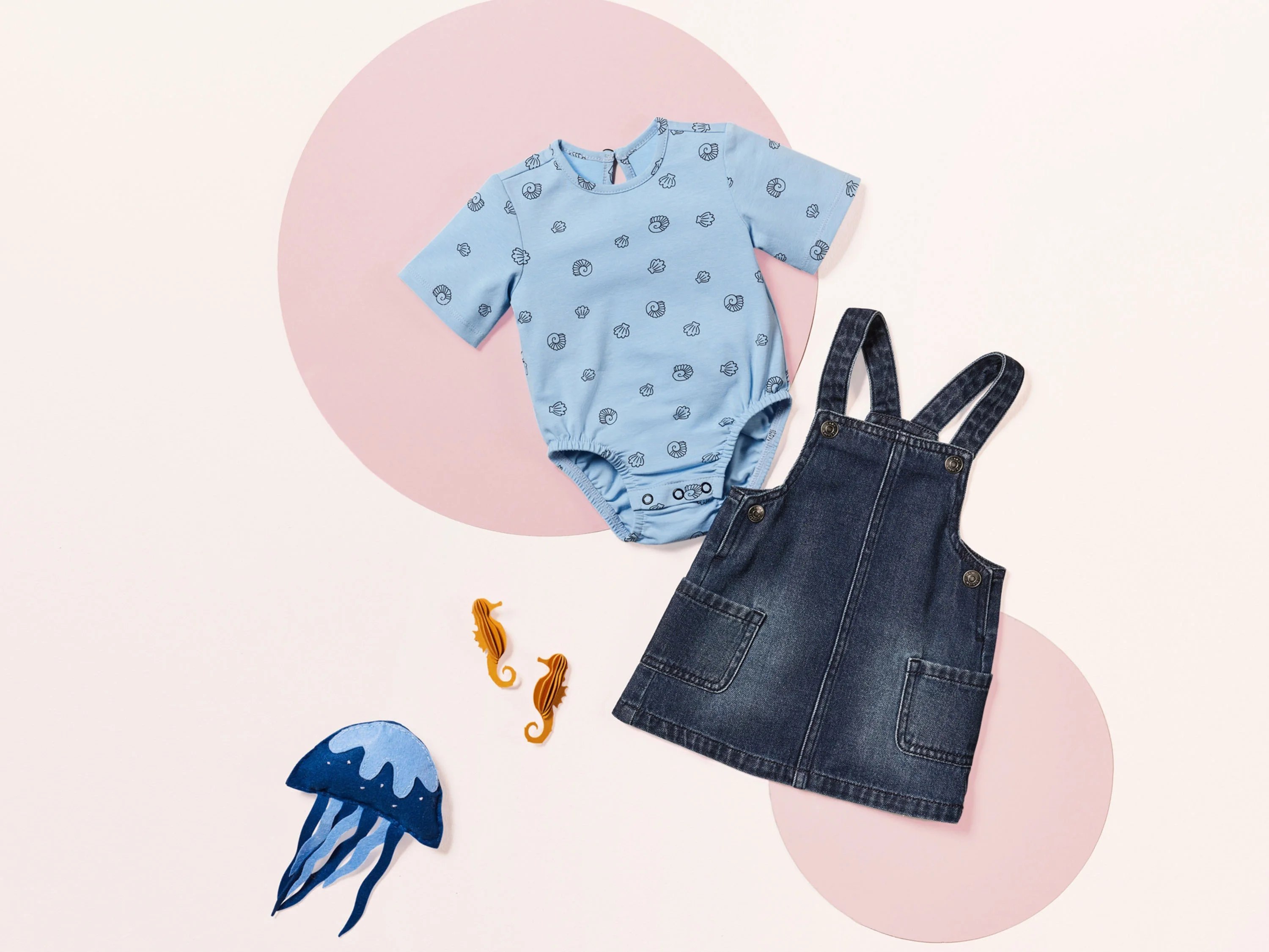 LUPILU® Baby Set, 2-teilig (dunkelblau/hellblau, 86) – Bild 2 von 4