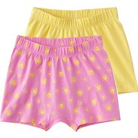 LUPILU® Baby Shorts, 2 Stück (rosa/gelb, 50/56)