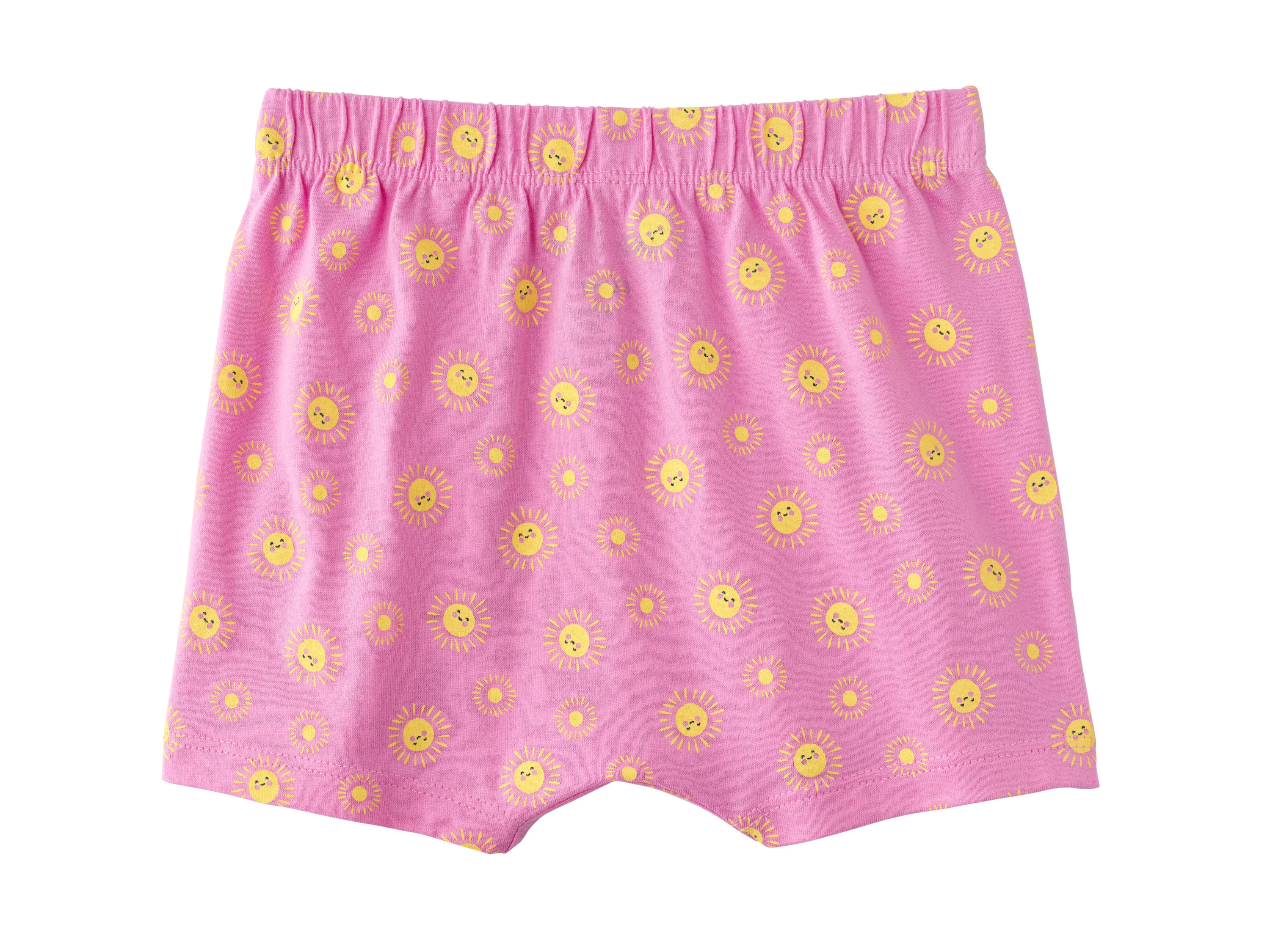 LUPILU® Baby Shorts, 2 Stück (rosa/gelb, 62/68) – Bild 3 von 4