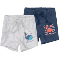 LUPILU® Baby Shorts (grau/navy, 50/56)